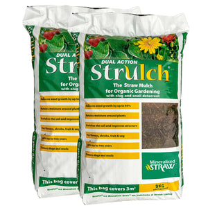 Strulch Organic Wheat Straw Mulch 100L Twin Pack