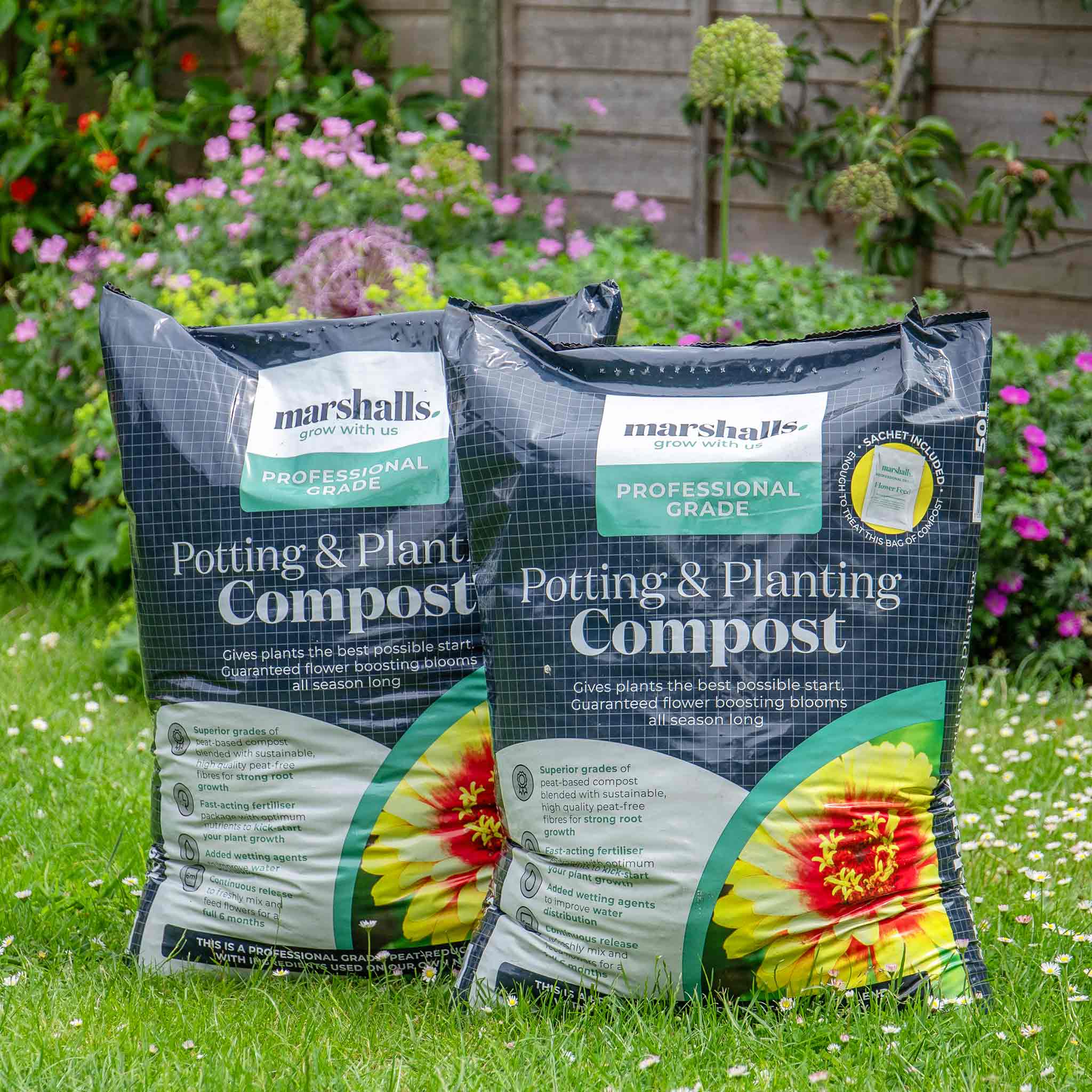 compost for planting Marshalls Garden Potting and Planting Compost with Feed