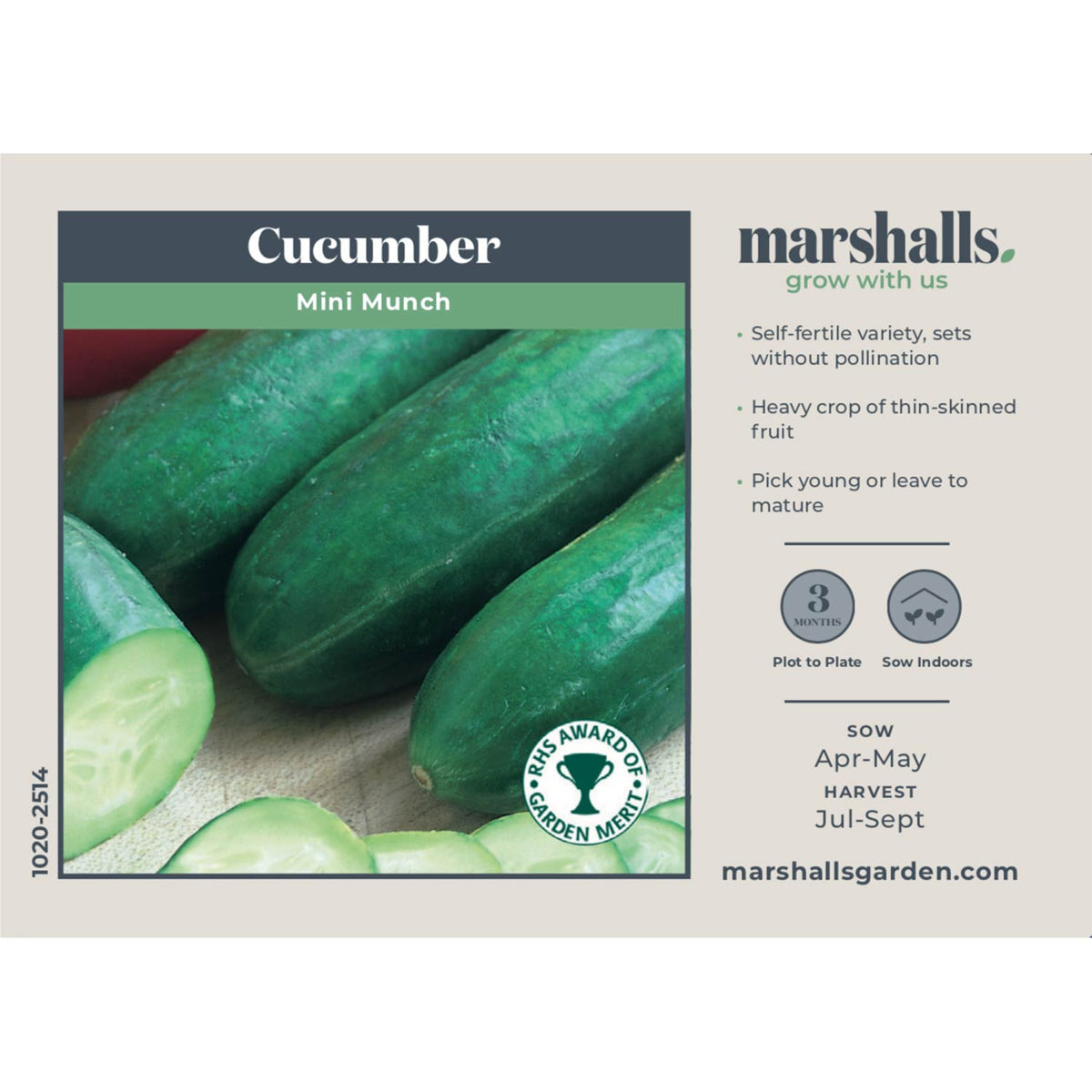 Mini Munch Hybrid Cucumber, Cucumber Seeds: Totally Tomatoes