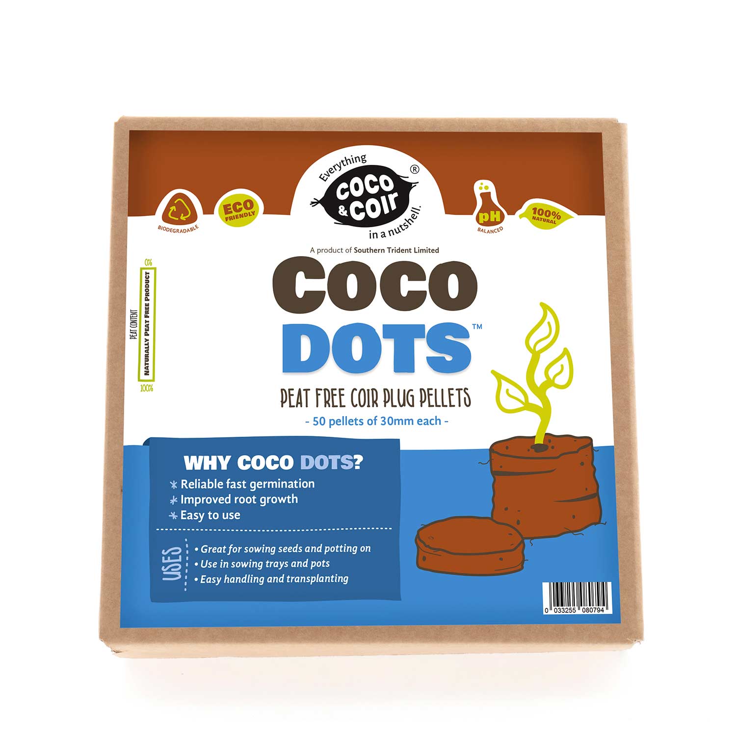 Coco Dots 30mm Peat Free Plug Pellets | Marshalls Garden