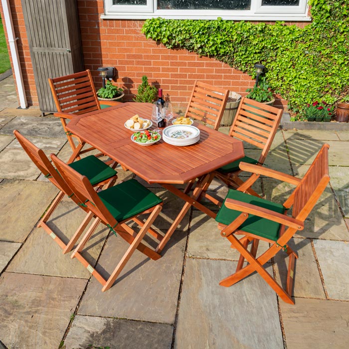 Folding garden table online set