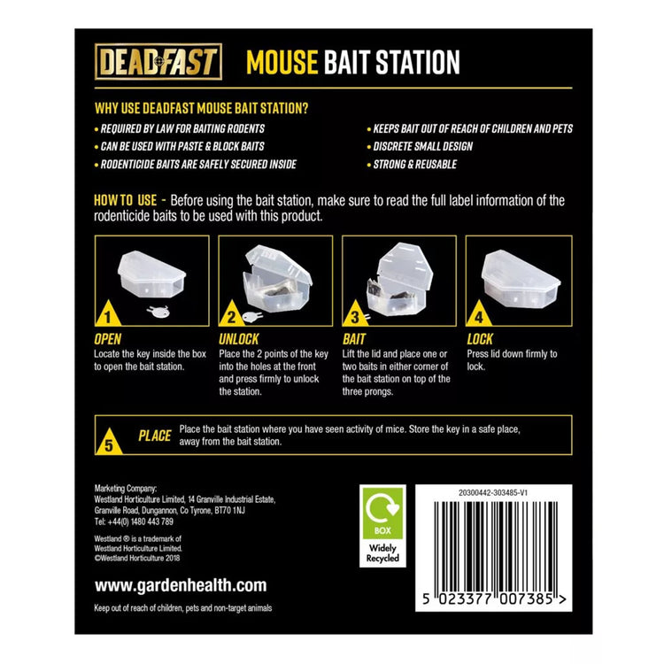 Deadfast Mouse Killer Bait Stations