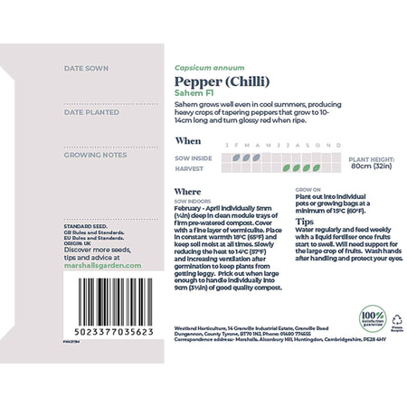 Chilli Seeds 'Sahem'