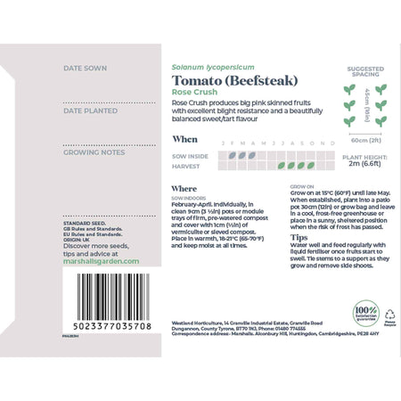 Tomato Seeds 'Rose Crush'