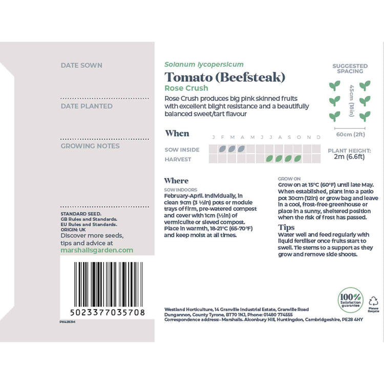 Tomato Seeds 'Rose Crush'