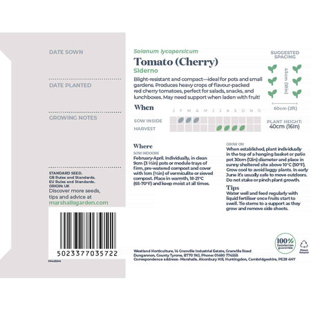 Tomato Seeds 'Siderno'