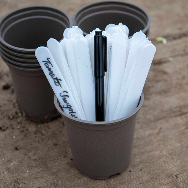 Essential Growing Kit - 48 Peat Free Pots, 50 Labels & Pen