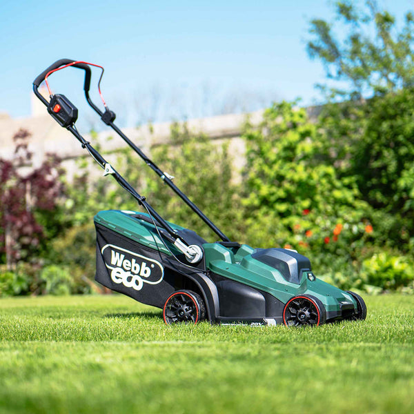 Webb Eco 20V 33cm Cordless Rotary Mower with 4Ah Battery & Charger