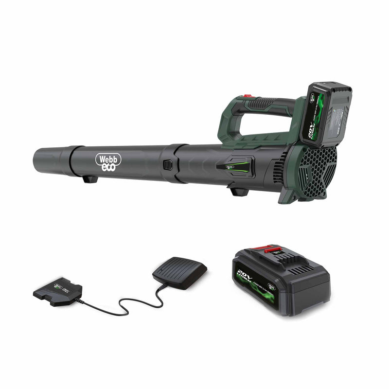 Webb Eco 20v 160mph Cordless Axial Blower with 4Ah Battery & Charger