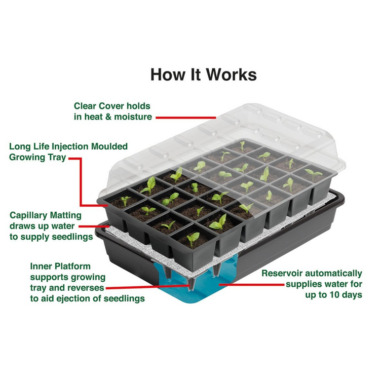 Ultimate 24 Cell Self Watering Seed Success Kit