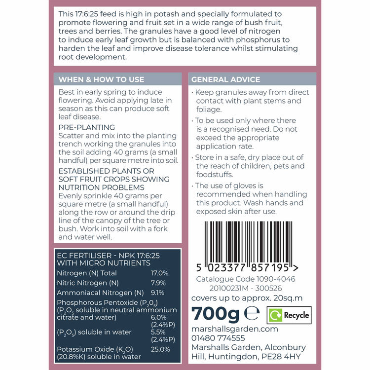 Concentrated Slow Release Soft Fruit Feed Granules