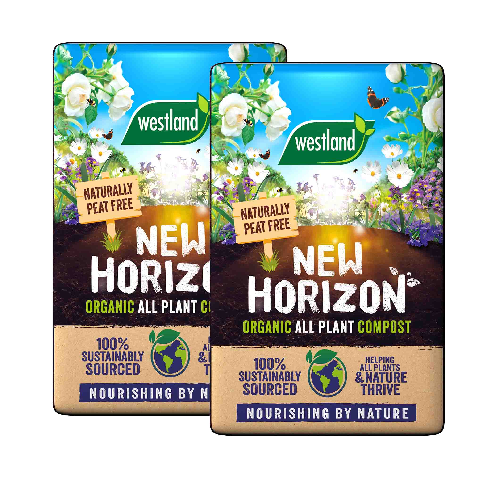 New Horizon Organic All Plant Compost 40L Twin Pack Buy Compost