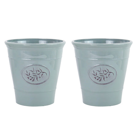 Grey Olive Planter 30cm - 2 Pack