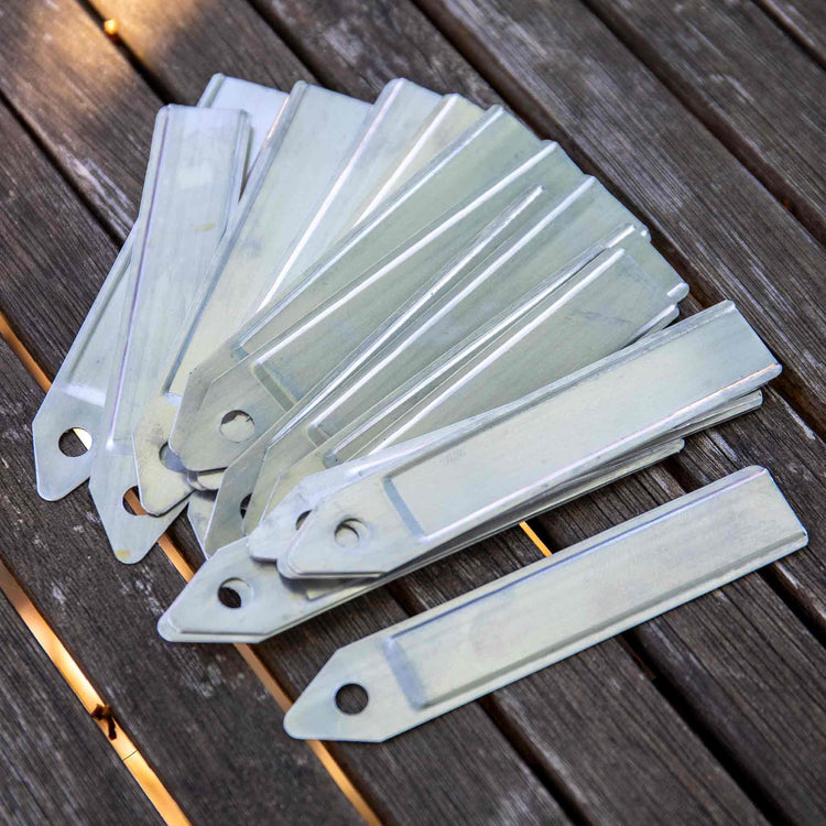 4in Aluminium Labels & Black Marker Pen