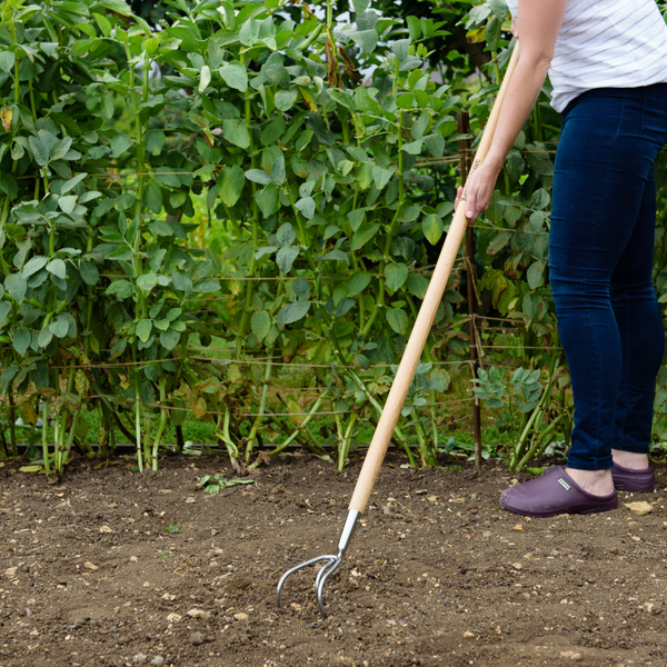 Stainless Steel Long 3 Prong Cultivator