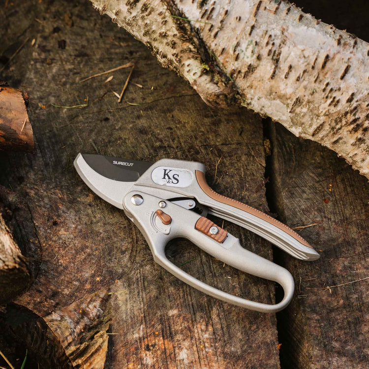 SureCut Hardwood Anvil Ratchet Secateurs