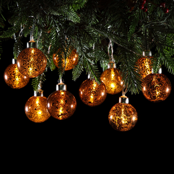 10 Copper Ball Lights