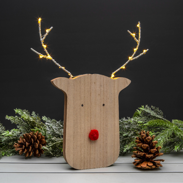 Wooden Rudolph 30cm