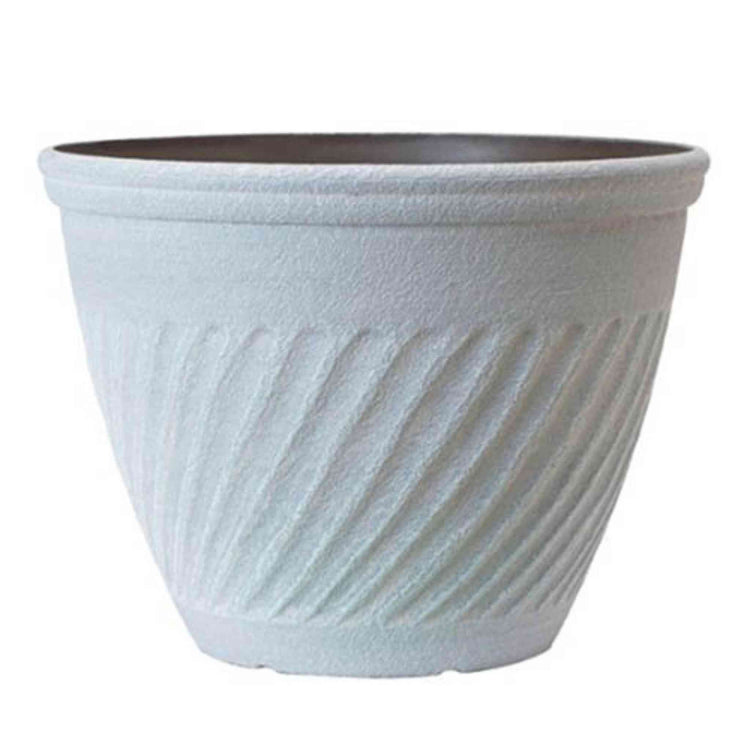 Bali Planter in Antique Beige 14in