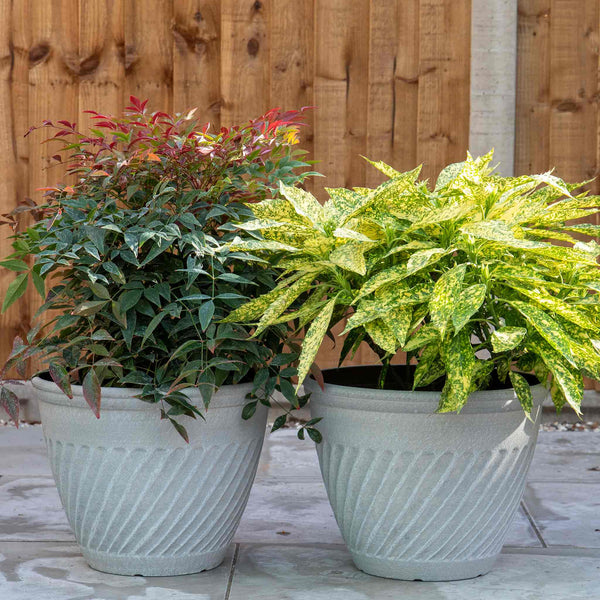 bali planter pots Bali Planter in Antique Beige 14in