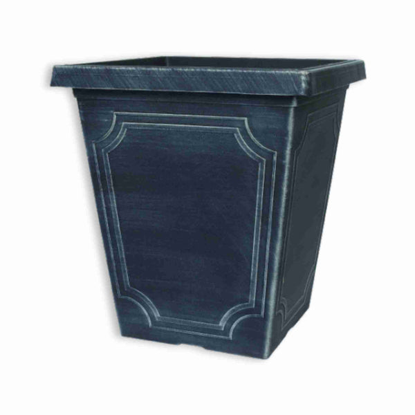 Estate Planter Tall Square in Chalk Effect 14in