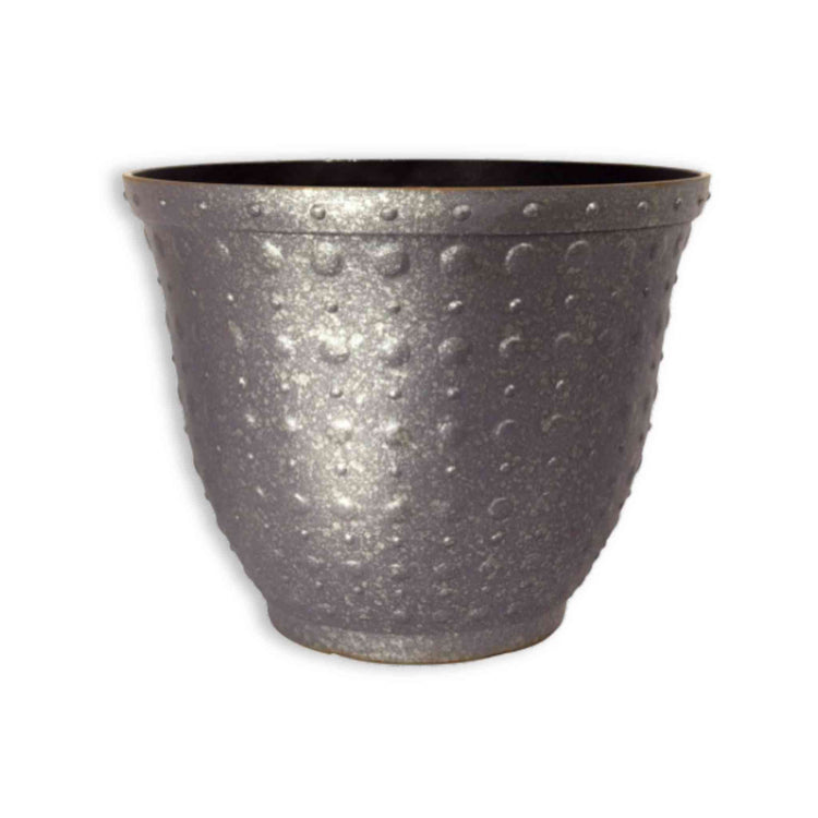 Hobnail Planter in Faux Concrete 43cm