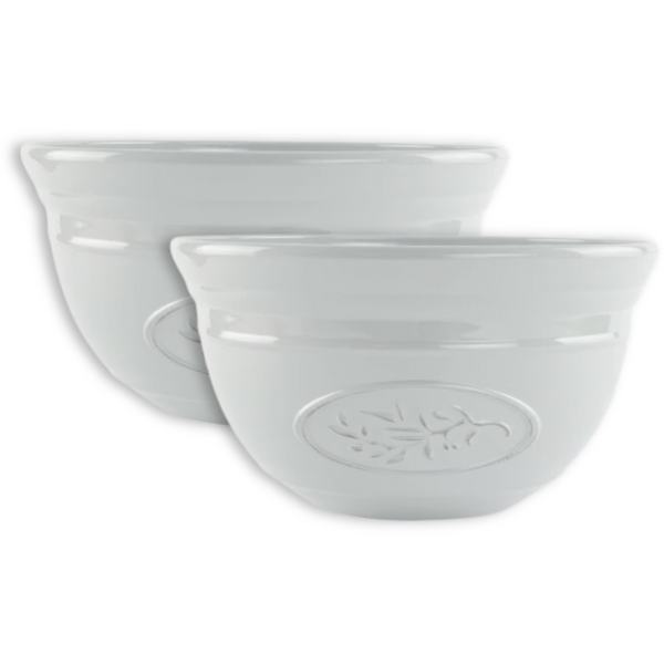 Olive Planter Bowl in Grey 30cm - Twin Pack