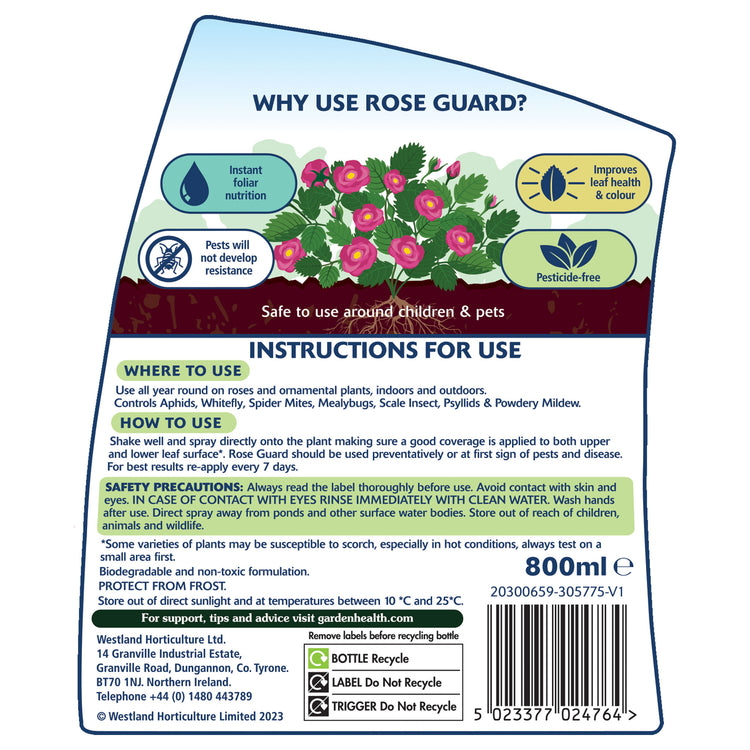 Westland Rose Guard 800ml