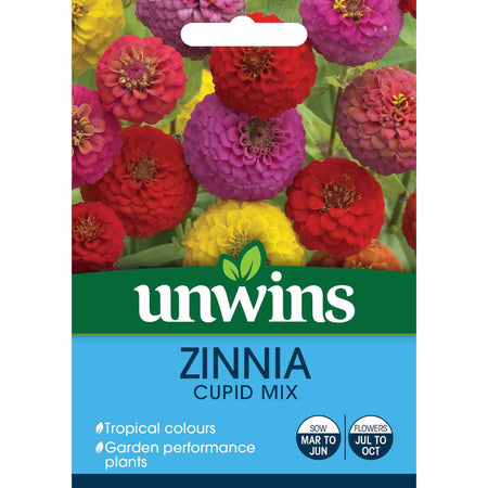 Zinnia Seeds 'Cupid Mix'