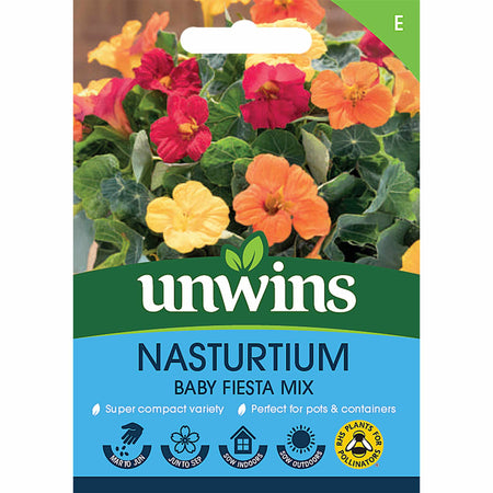 Nasturtium Seeds 'Baby Fiesta Mix'