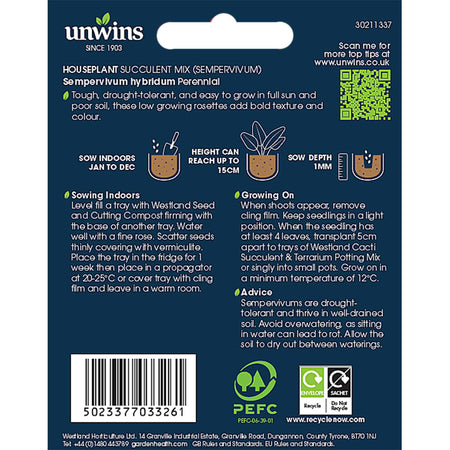 Sempervivum Seeds 'Livingstone'