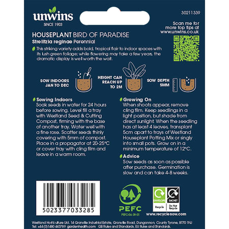 Unwins Houseplant Seed Collection – 3 Varieties