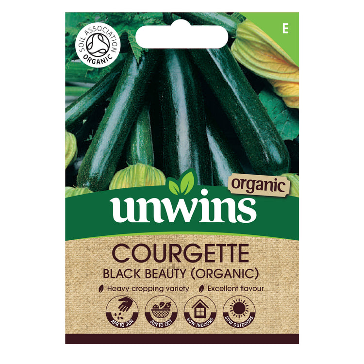 Organic Courgette Seeds 'Black Beauty'