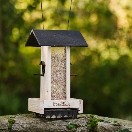 Peckish Woodland Feast Seed & Suet Cake Tower Feeder