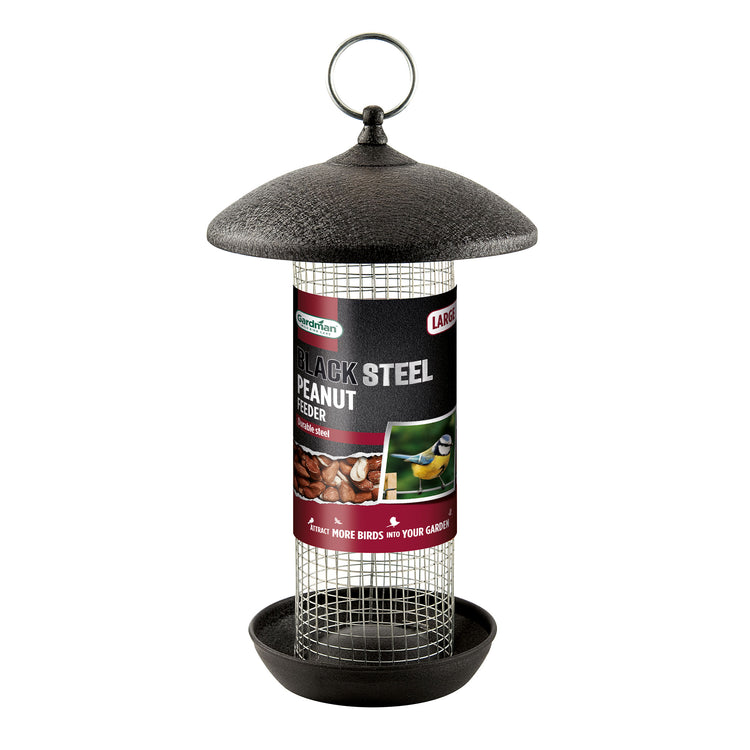 Gardman Black Steel Large Peanut Feeder