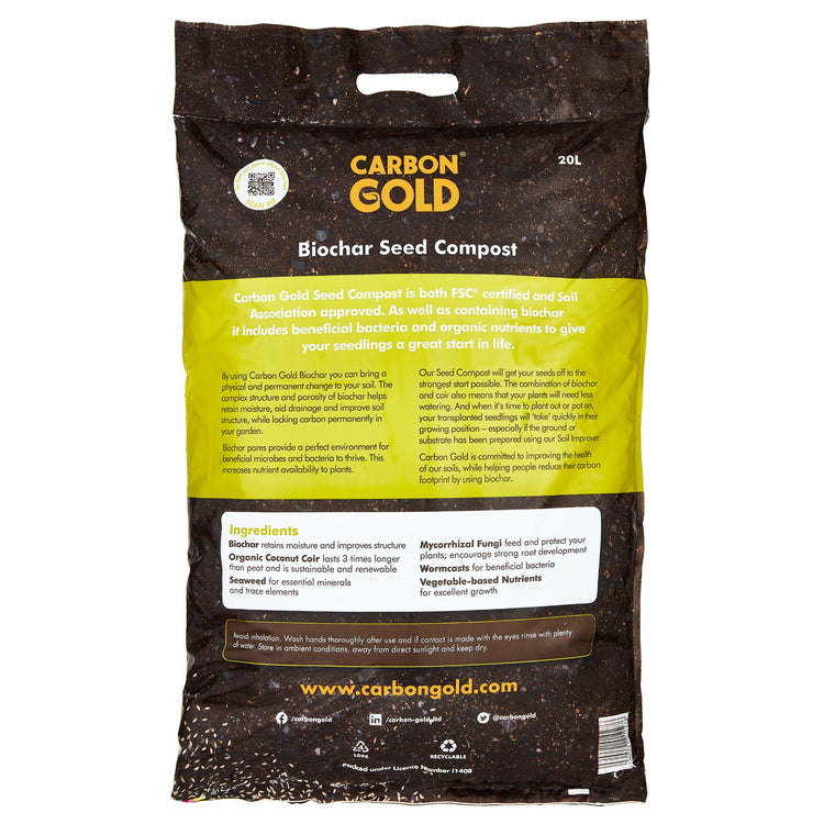 Carbon Gold Biochar Seed Compost