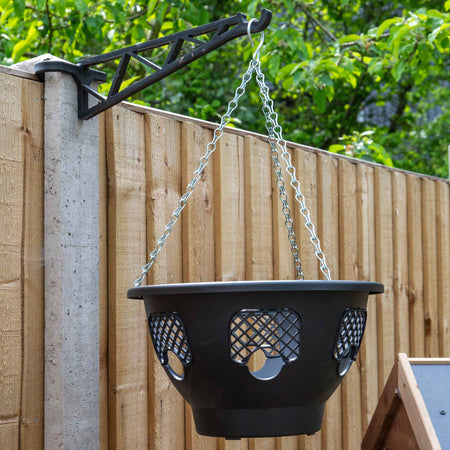 Easy Fill Hanging Basket in Black
