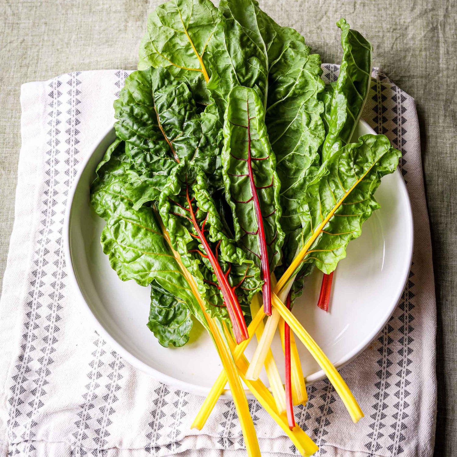 Rainbow Chard on a plate