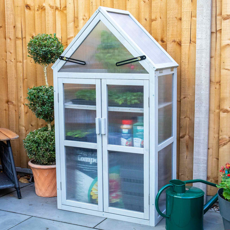 Grow It Wooden Growhouse Dove Grey