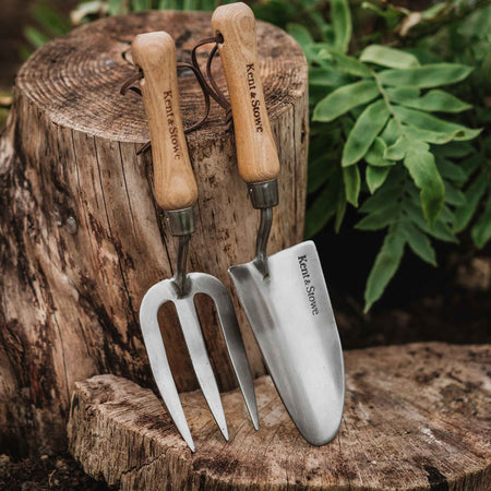 Kent & Stowe Stainless Steel Hand Trowel and Fork Set