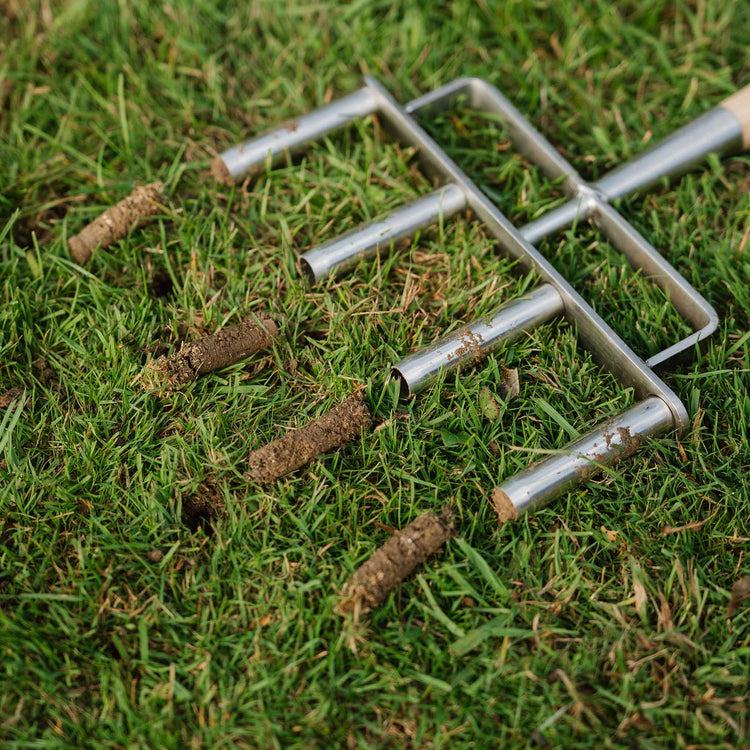 Kent & Stowe Stainless Steel 4 Prong Lawn Aerator