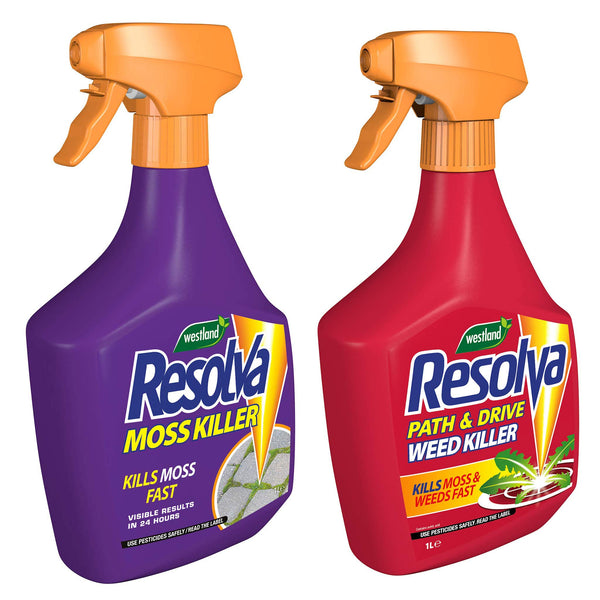 Resolva Moss Killer & Path & Drive Weed Killer 1L
