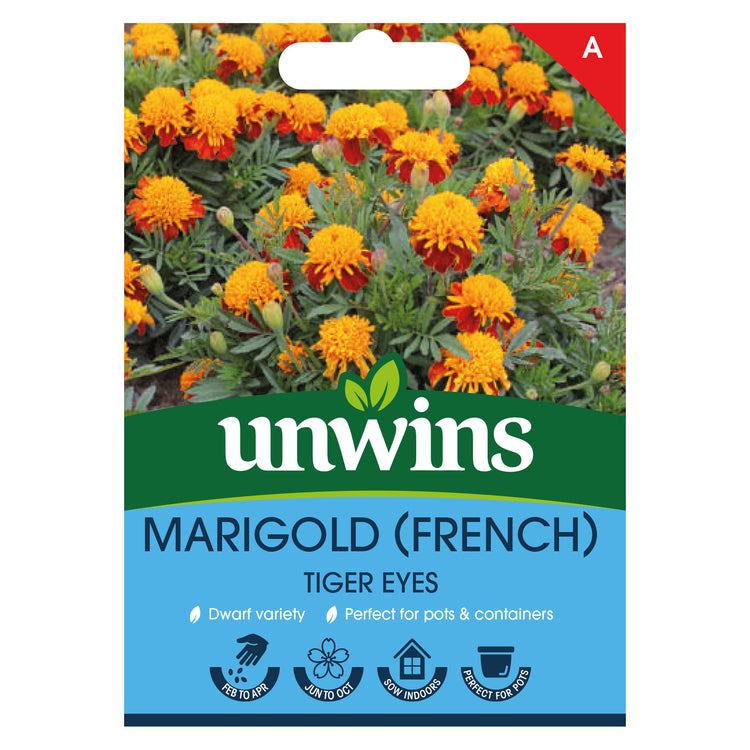 French Marigold Seeds 'Tiger Eyes'