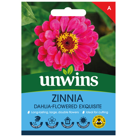 zinnia dahlia seeds Zinnia Seeds 'Dahlia Flowered Exquisite'