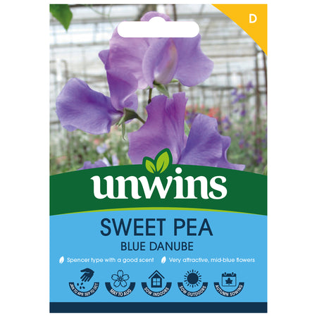 Sweet Pea Seeds 'Blue Danube'