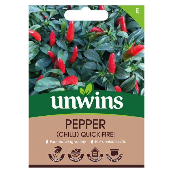 Chilli Pepper Seeds 'Quickfire'