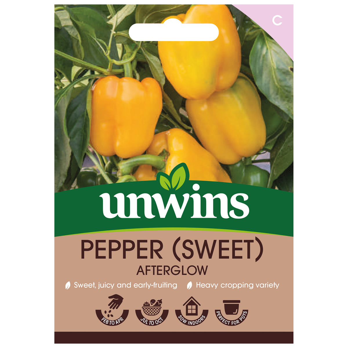 Pepper (Sweet) 'Afterglow' Seed Buy Pepper Seeds Online Pepper Seeds for Sale Marshalls Garden