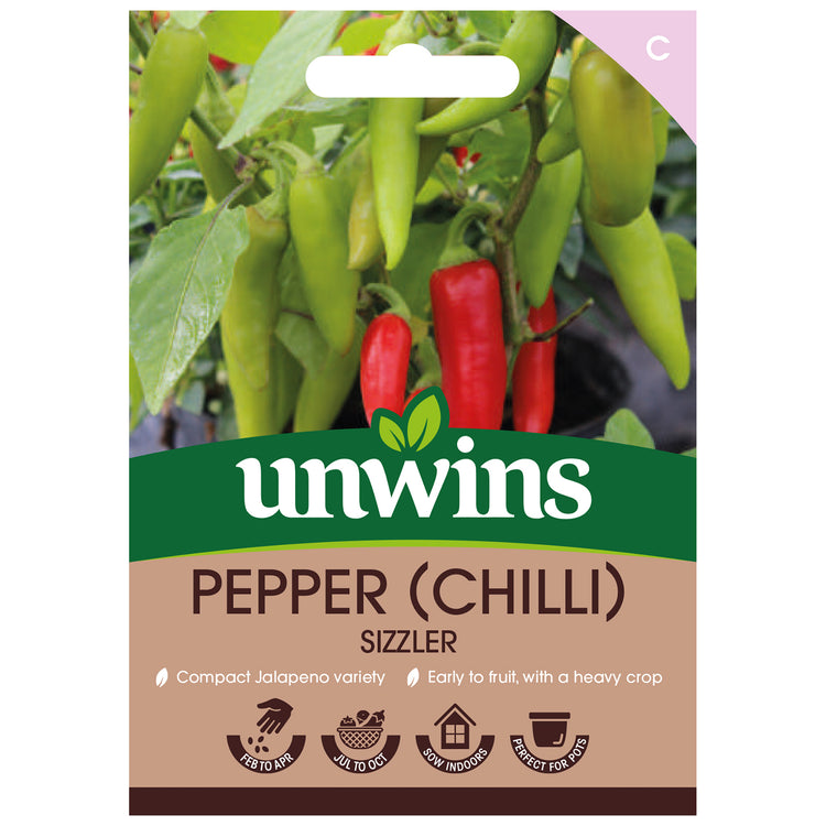 Chilli Pepper Seeds 'Sizzler'