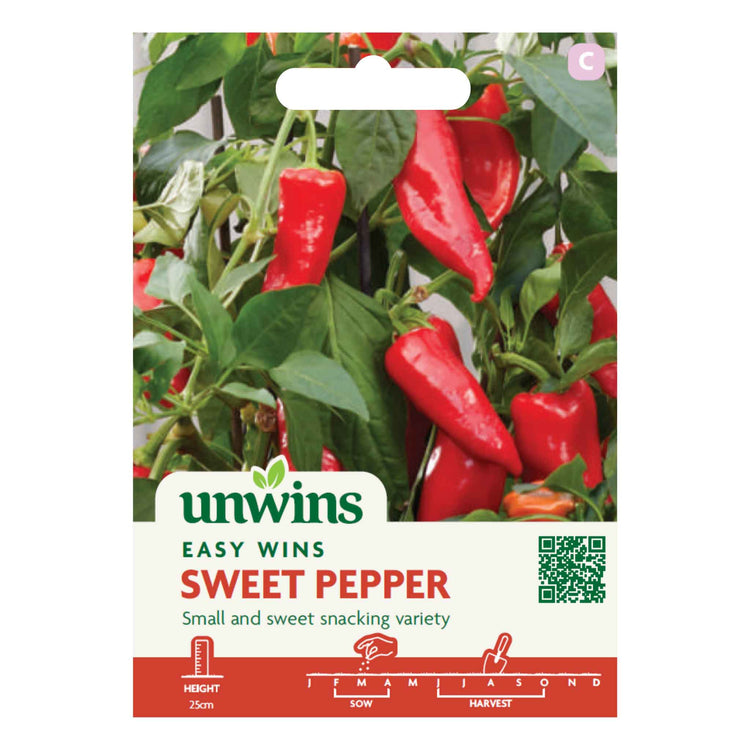 Sweet Pepper Seeds - Unwins Easy Wins