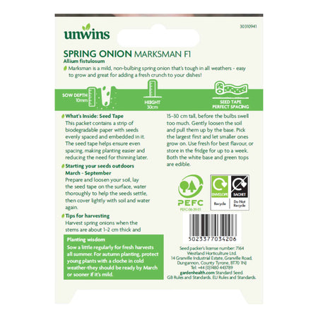 Spring Onion Seeds - Unwins Easy Wins